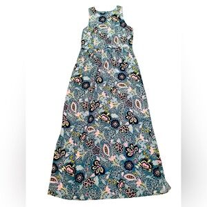 LOFT Floral Sleeveless Maxi Dress